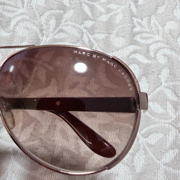 Marc by Marc Jacobs Gold and Burgundy Sunglasses main image 6